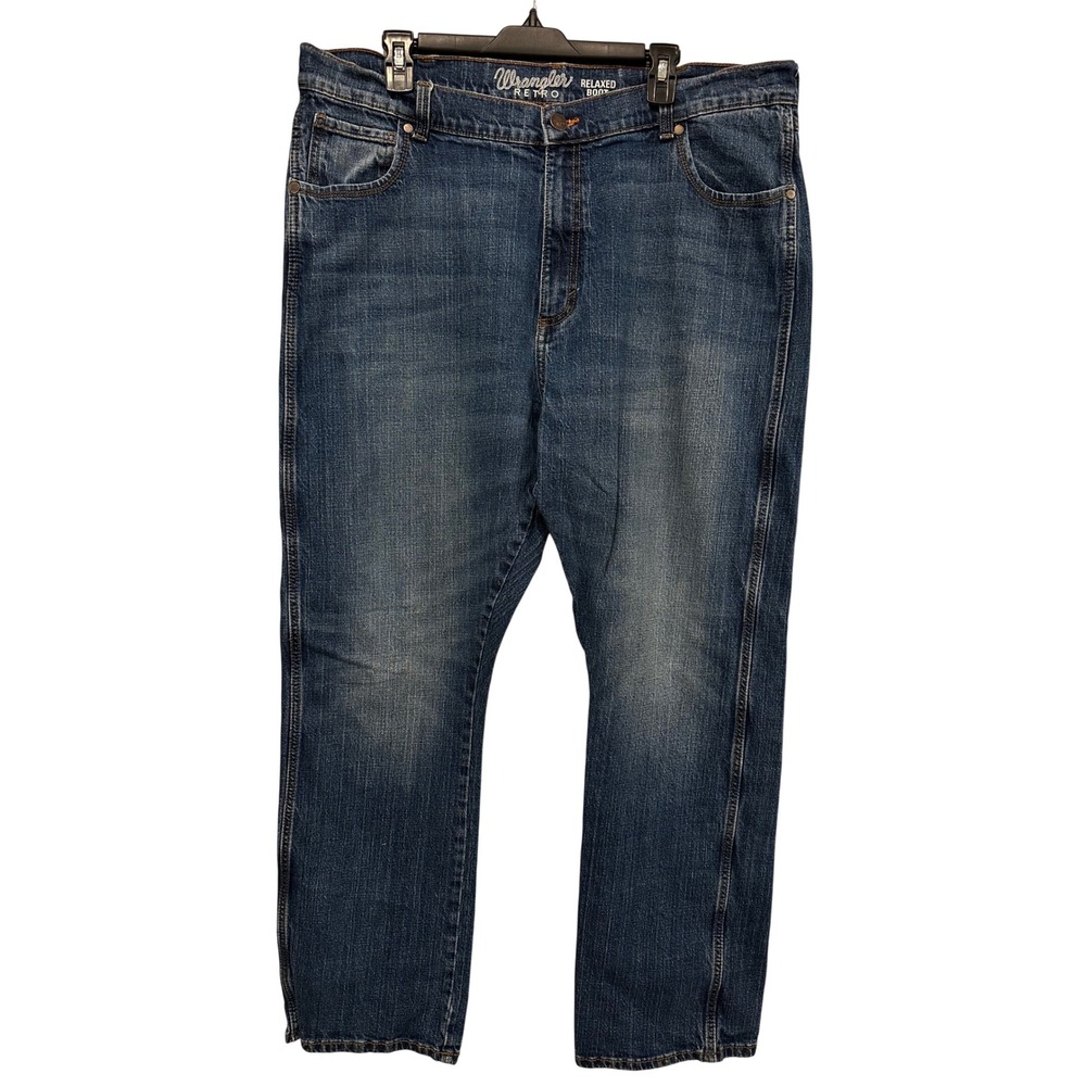 Wrangler Retro Relaxed Bootcut Jeans Mens 40x32 Medium Wash 10WRT20JH